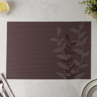 Салфетка сервировочная на стол Доляна &laquo;Росток&raquo;, 45&times;30 см, цвет серый