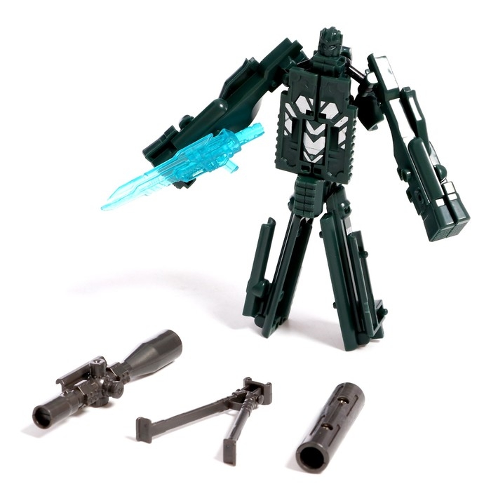 Робот &laquo;Снайперская винтовка&raquo;, трансформируется, с металлическими элементами