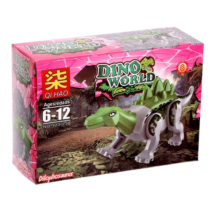 Конструктор блочный &laquo;Динозавры&raquo;, 12 видов, МИКС