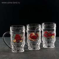 Кружка для пива &laquo;Деликатес. Пинта&raquo;, 500 мл, рисунок МИКС