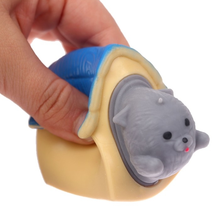 Антистресс сквиш мялка &laquo;Усмирённое настроение&raquo;, собака, цвета МИКС, в шоубоксе