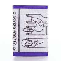 Кошелек  на липучке под раскраску "Милые котята"