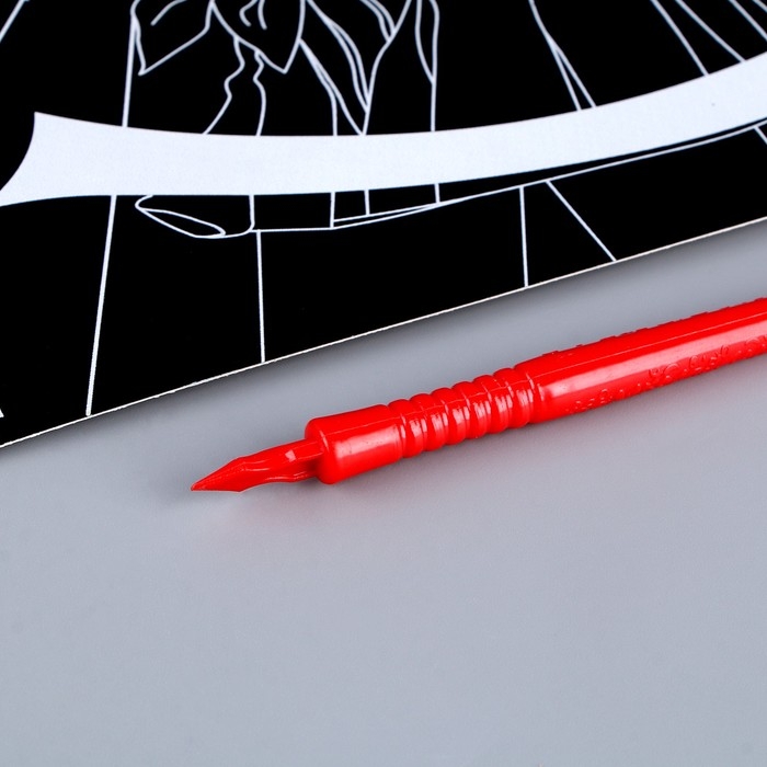 Гравюра &laquo;Девочка аниме&raquo; с эффектом голография, А4