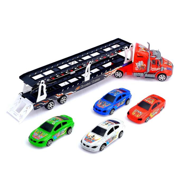 Грузовик инерционный &laquo;Автовоз&raquo;, цвета МИКС