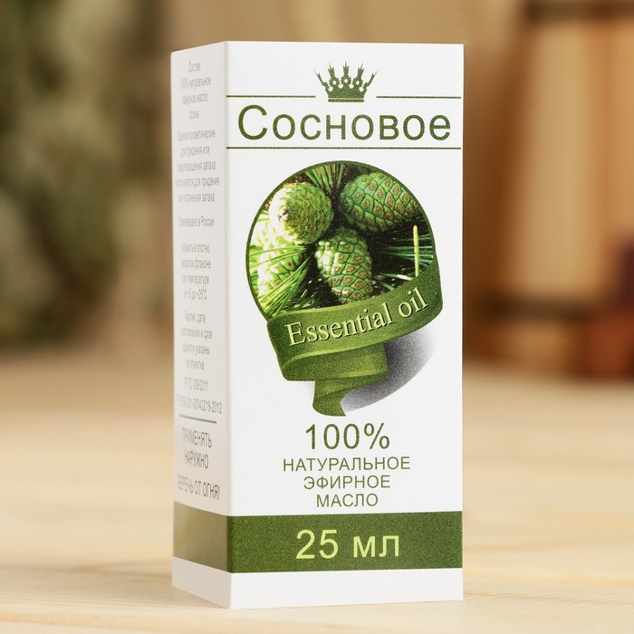 Эфирное масло &laquo;Сосна&raquo; 25 мл, флакон-капельница, аннотация
