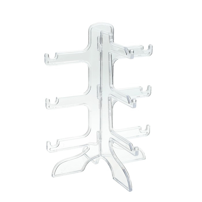 Подставка под очки 3 места, 16&times;14,5&times;20, прозрачная