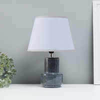 Лампа настольная "Теория" 1х40Вт Е14 темно-синий 22,2х22,2х33см