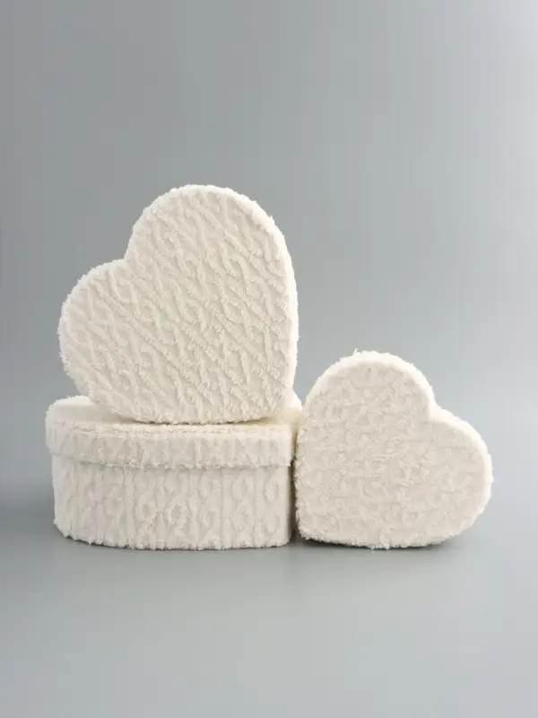 Набор коробок 3 в 1 сердца L：30x27,5x12 см M：25,5x23,5x10 см S:20,7x19,5x8 см