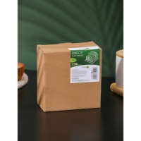 Набор фарфоровый для специй на бамбуковой подставке BellaTenero, 3 предмета: солонка 60 мл, перечница 50 мл, салфетница, цвет белый