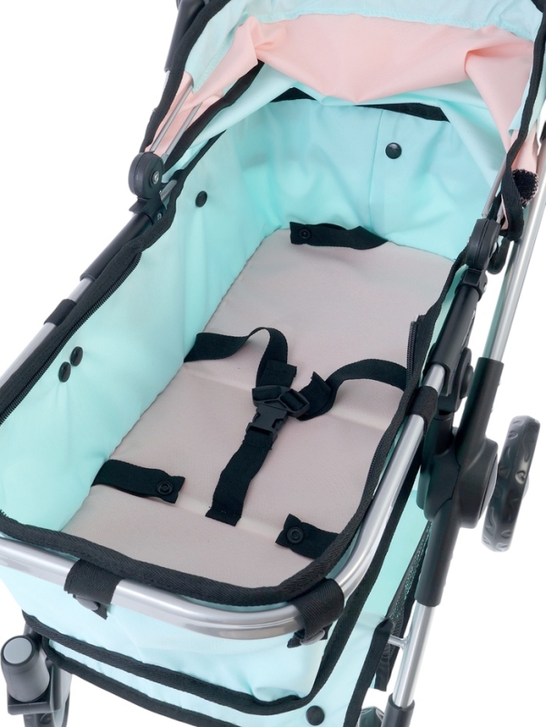 Коляска для кукол универсальная &laquo;Нежность&raquo;, с корзиной, металлический каркас