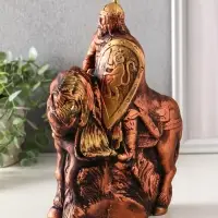 Фигура гипс &laquo;Всадник на лошади с мечом&raquo;, 25&times;19&times;11 см