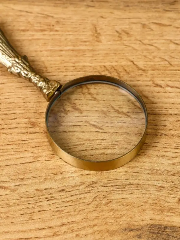 Лупа "Баскервиль" латунь 5х5х12 см