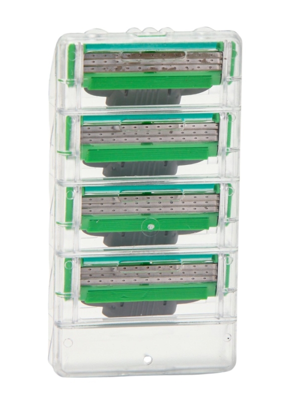 Сменные кассеты Gillette Mach3 зеленые 16 шт