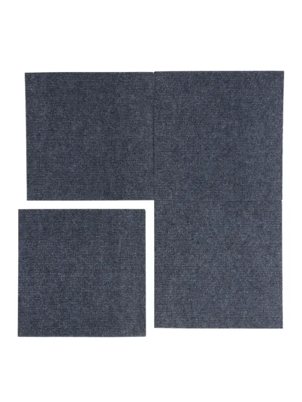 Самоклеящийся ковролин 30х30см, темно-серый