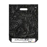 Пакет "Винтажные узоры", полиэтиленовый с вырубной ручкой, 30х39,5см, 60 мкм