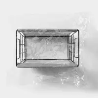 Корзина для хранения LaDom, 25&times;15&times;12 см, серая