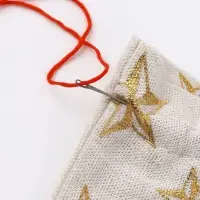 Игла для поднятия петель, 15 см, красная