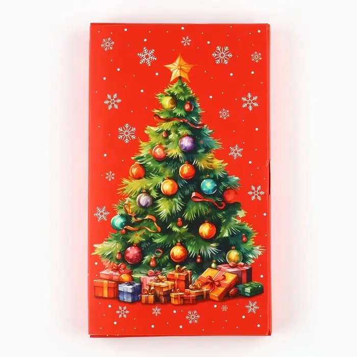 Коробка для шоколада с местом для денег &laquo;Ёлочка&raquo;, 20 х 2 х 12 см