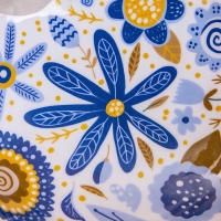 Салатник "Васильки" дерево манго 20х20х8 см