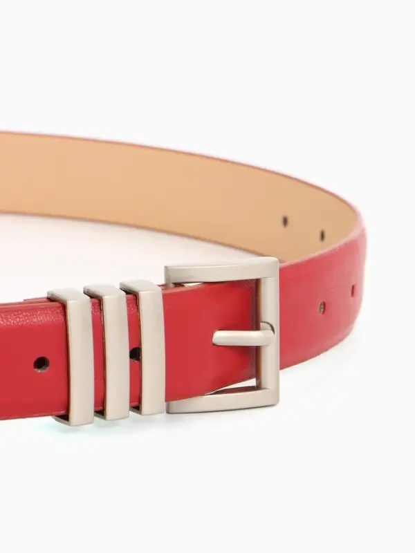 Ремень жен 05-01-02-01, Март2508, 2,8*0,3*110 см, без винта, пряж металл, 1 прокол,