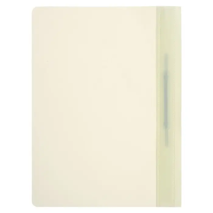 Папка-скоросшиватель Calligrata, А4, 160 мкм, "Акварель", ванильный, прозрачный верх