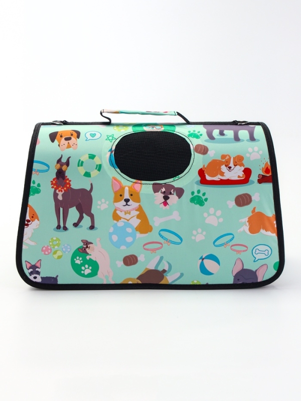 Сумка - переноска для животных "Верный друг", каркасная, размер M, 40 х 21 х 27 см