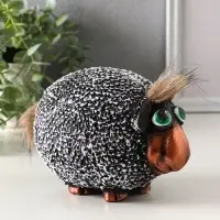 Копилка "Овечка" 12,5х17,5х12,5 см, белая