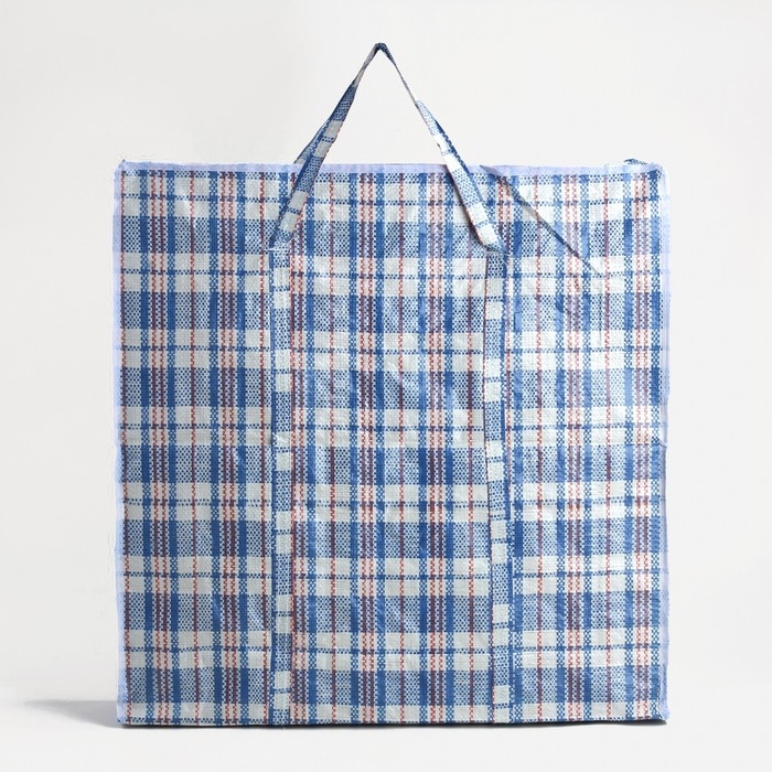 Сумка хозяйственная на молнии, 47 л, цвет синий