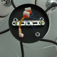 Люстра "Лайма" 5хЕ27 40Вт черно-хромовый 55х55х24 см