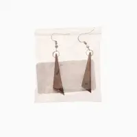 Серьги "Шарп" дерево соно