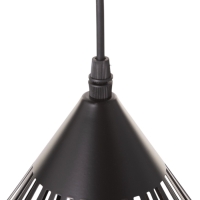 Светильник "Тень" 1х40Вт Е27 черный 20х20х19(+100)см