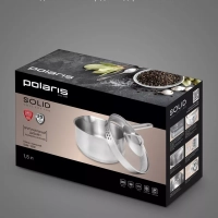 Ковш сотейник 1,5 л кухонный Solid-16SP с крышкой и носиком