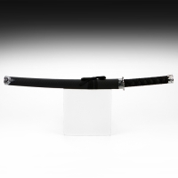 Сувенирное оружие &laquo;Катана&raquo;, без подставки, чёрные ножны под змеиную кожу, матовый  70 см