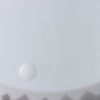 Кашпо для цветов со вставкой &laquo;Волна&raquo;, 8 л, d=25 см, h=21,5 см, цвет белый