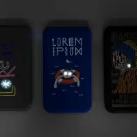 Аккумулятор Uniscend Starry с подсветкой, 5000 мАч, черный