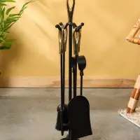 Каминный набор, сталь, алюминий 63 см