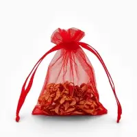 Набор подарочных мешочков 100шт. , 7*9, цвет красный (1716471)