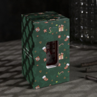 Светодиодная фигура &laquo;Снеговик в телефонной будке&raquo; 5 &times; 12 &times; 5 см, пластик, блёстки, батарейки AG13х3 (нет в комплекте), свечение тёплое белое