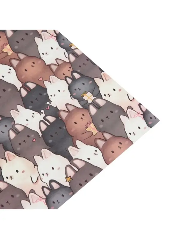 Бумага упаковочная крафтовая &laquo;Зайки&raquo;, 70 х 100 см