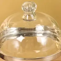 Тортовница со стеклянной крышкой 22х18х18 см