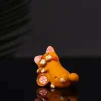 Фигура "Котик спит на колбасе" 4.2х3.7х3 см