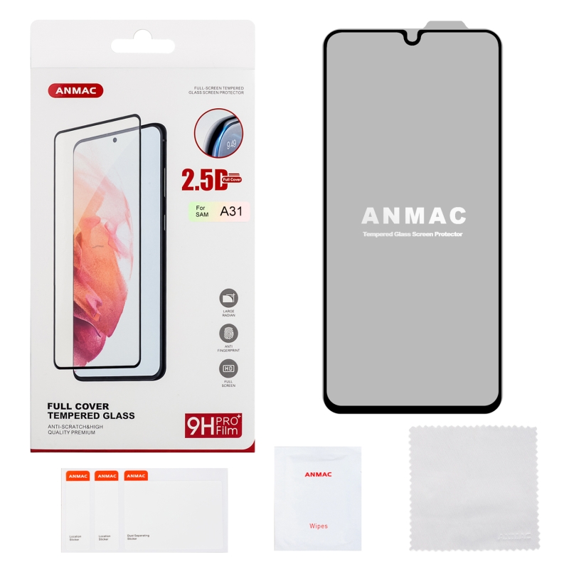 Защитное стекло Samsung A31 Full Cover ANMAC Арт.1137343