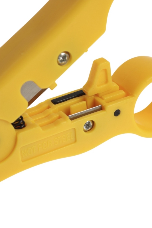 Стриппер ТУНДРА, для зачистки и обрезки витой пары, коаксиального кабеля RG-59/7/9/11