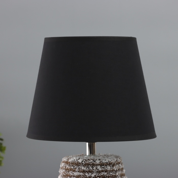 Лампа настольная "Бию" 1х40Вт Е14 коричневый 19,5х19,5х32см