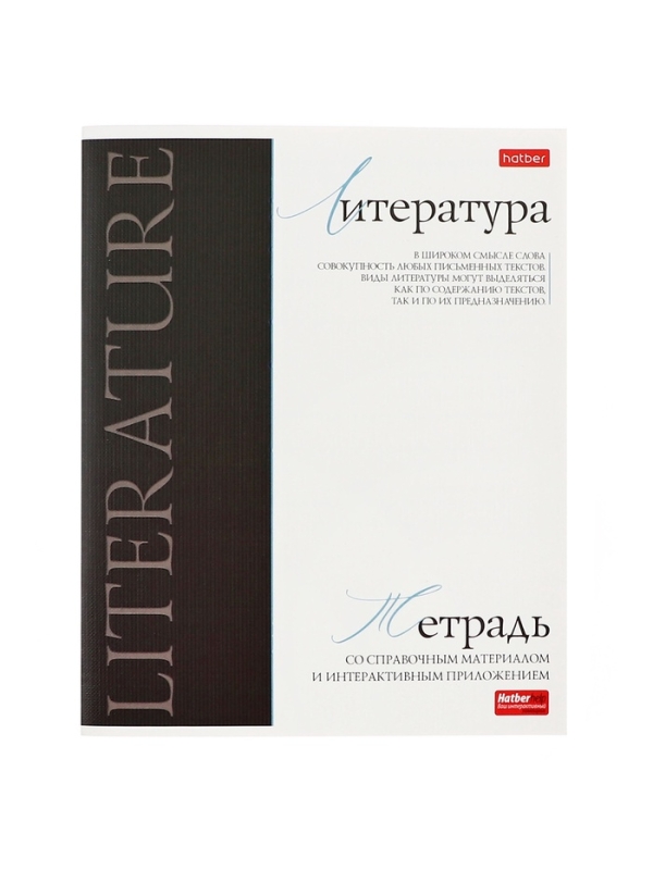Комплект предметных тетрадей 48 листов, 10 предметов Hatber &laquo;Буквица&raquo;, обложка мелованный картон, матовая ламинация, тиснение фольгой, с интеракт...