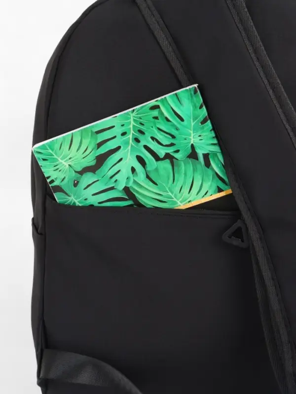 Рюкзак, 28*11*40, отд на молнии, 2 н/к на молнии, 2 б/к, черный