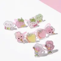 Кольцо детское Выбражулька &laquo;Зверюшки&raquo;, форма МИКС, безразмерное, цвет МИКС