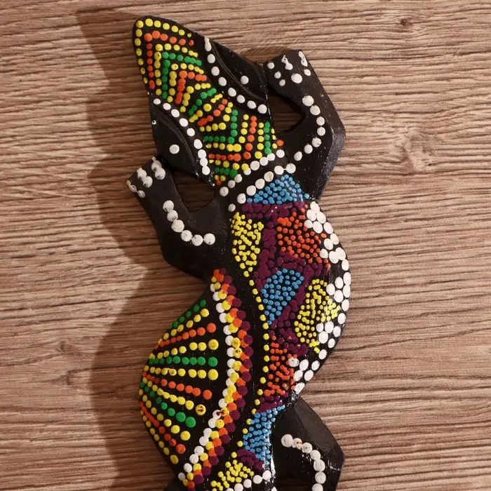 Панно декоративное "Ящерица геккон" 24х7,5х1 см МИКС