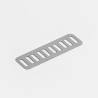 Декоративные элементы на прокол &laquo;Hand made&raquo;, 5,4 &times; 1 см, 10 шт, цвет серебряный