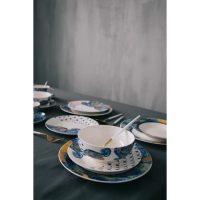 Салатник фарфоровый Доляна &laquo;Звёздная ночь&raquo;, 600 мл, d=15,5 см